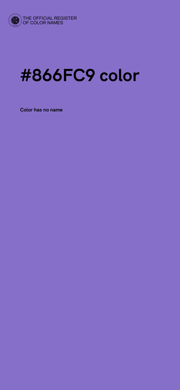 #866FC9 color image