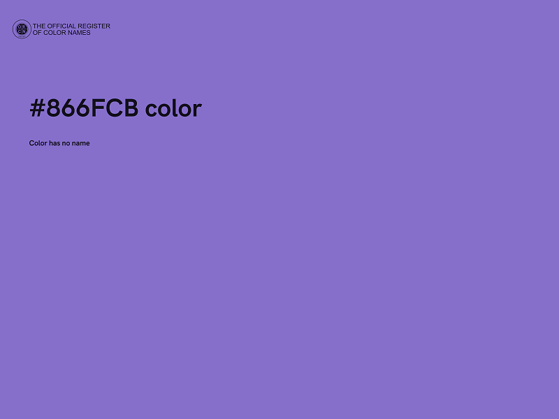 #866FCB color image