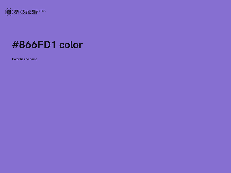 #866FD1 color image