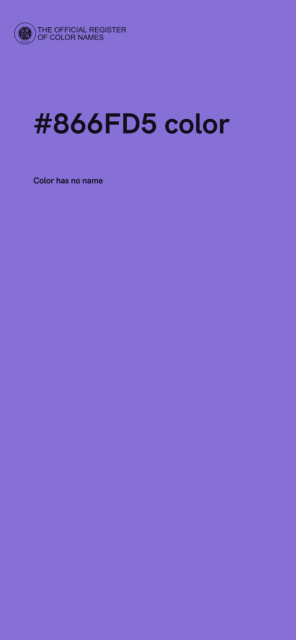 #866FD5 color image