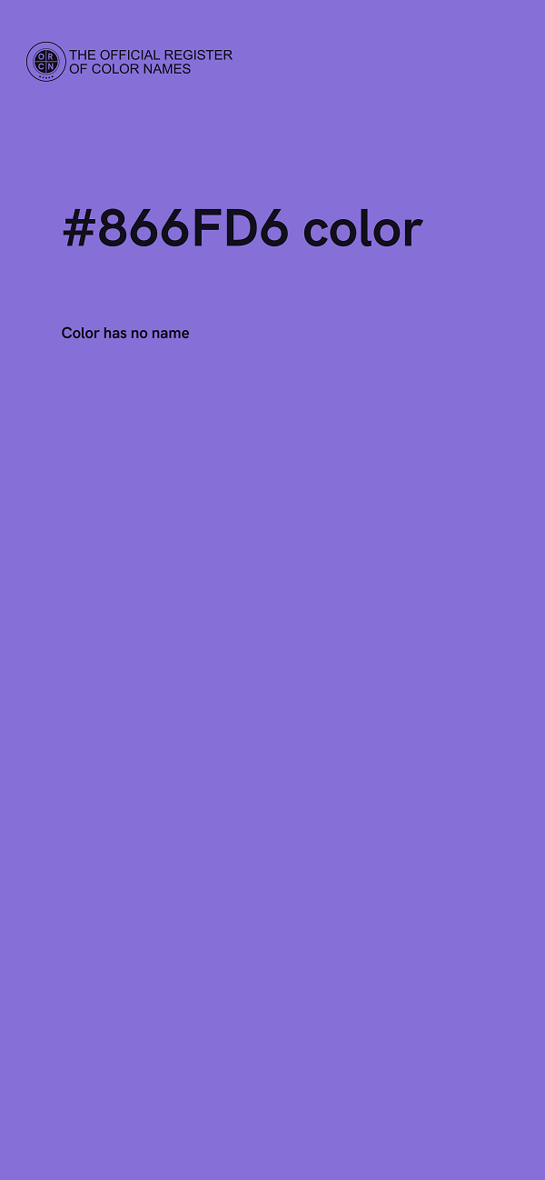 #866FD6 color image