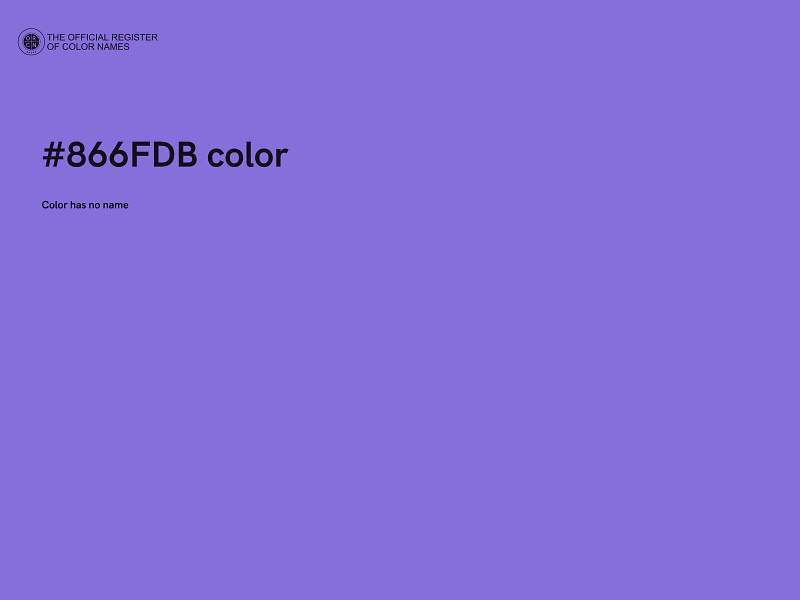 #866FDB color image