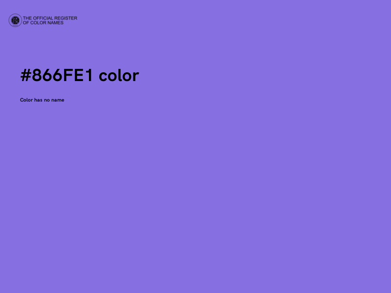#866FE1 color image