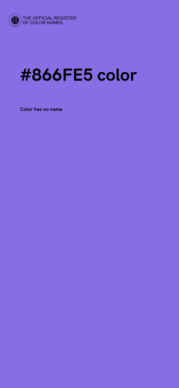 #866FE5 color image