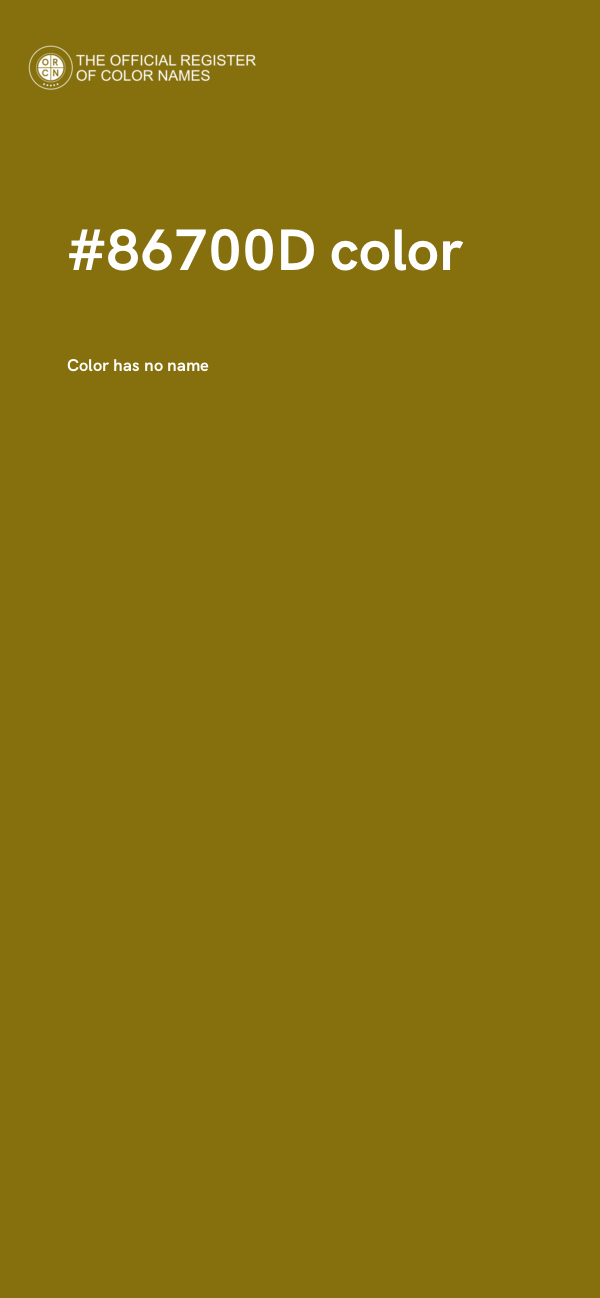 #86700D color image