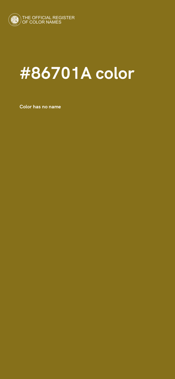 #86701A color image