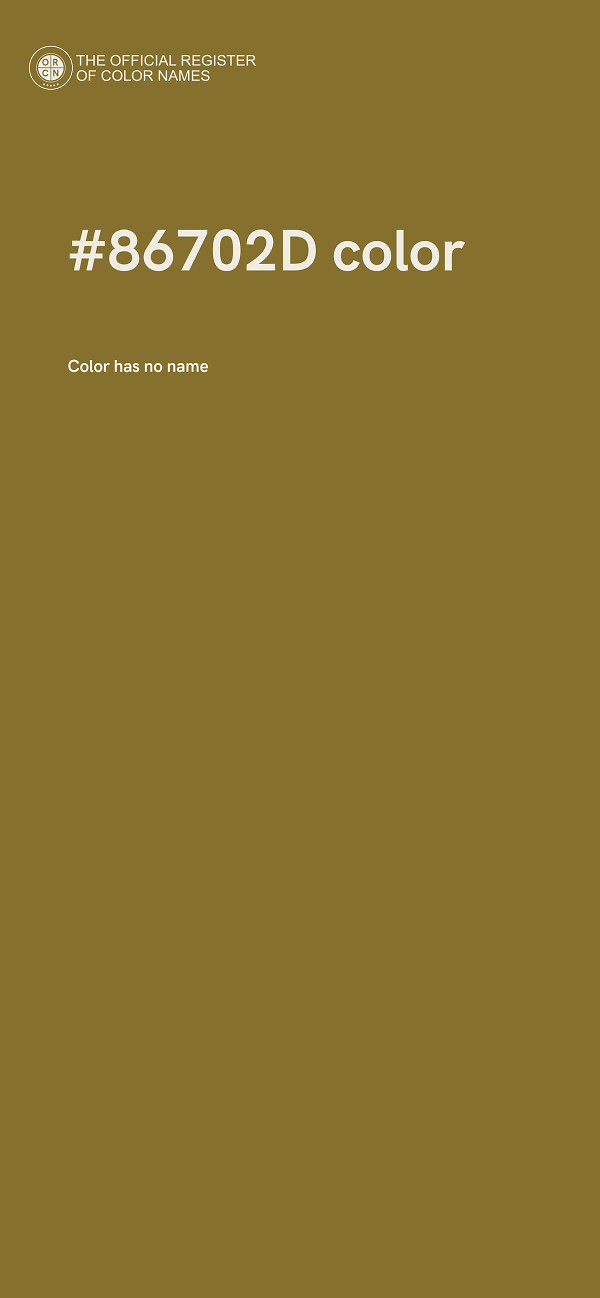 #86702D color image
