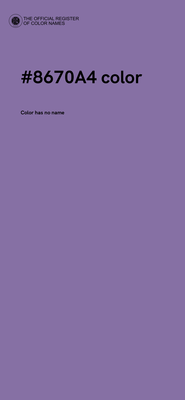#8670A4 color image