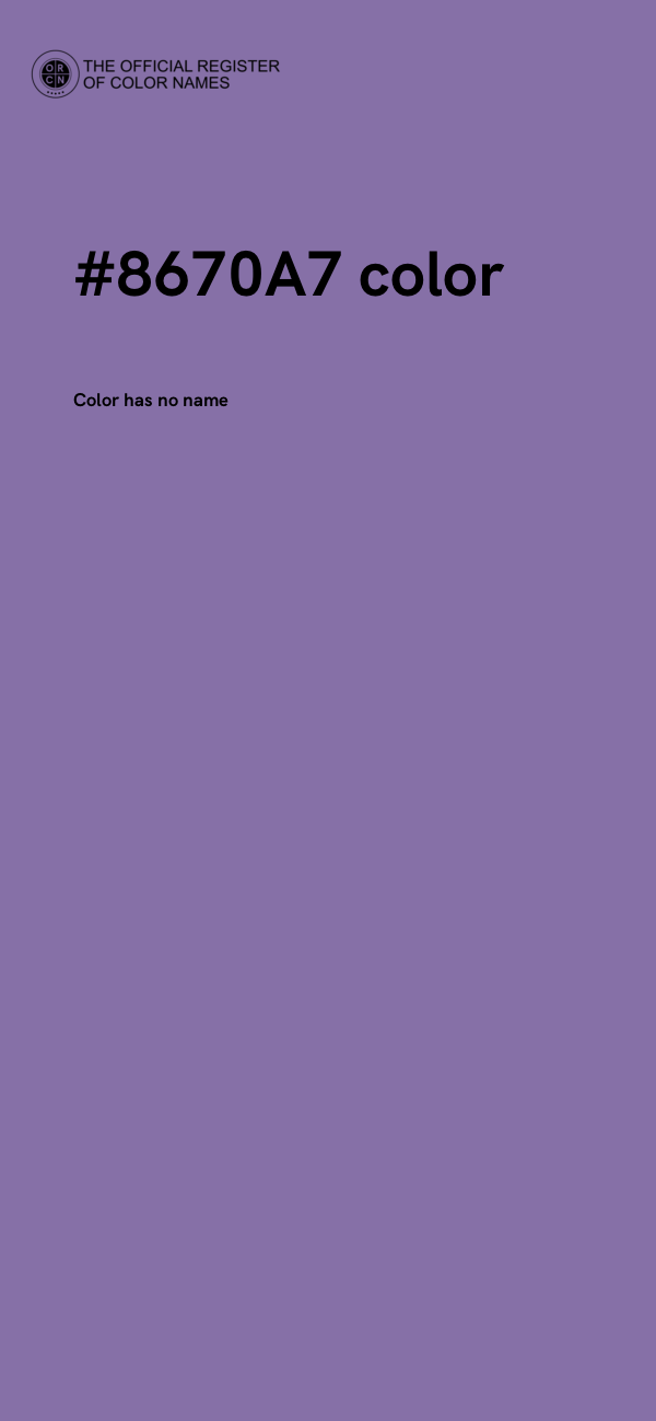 #8670A7 color image