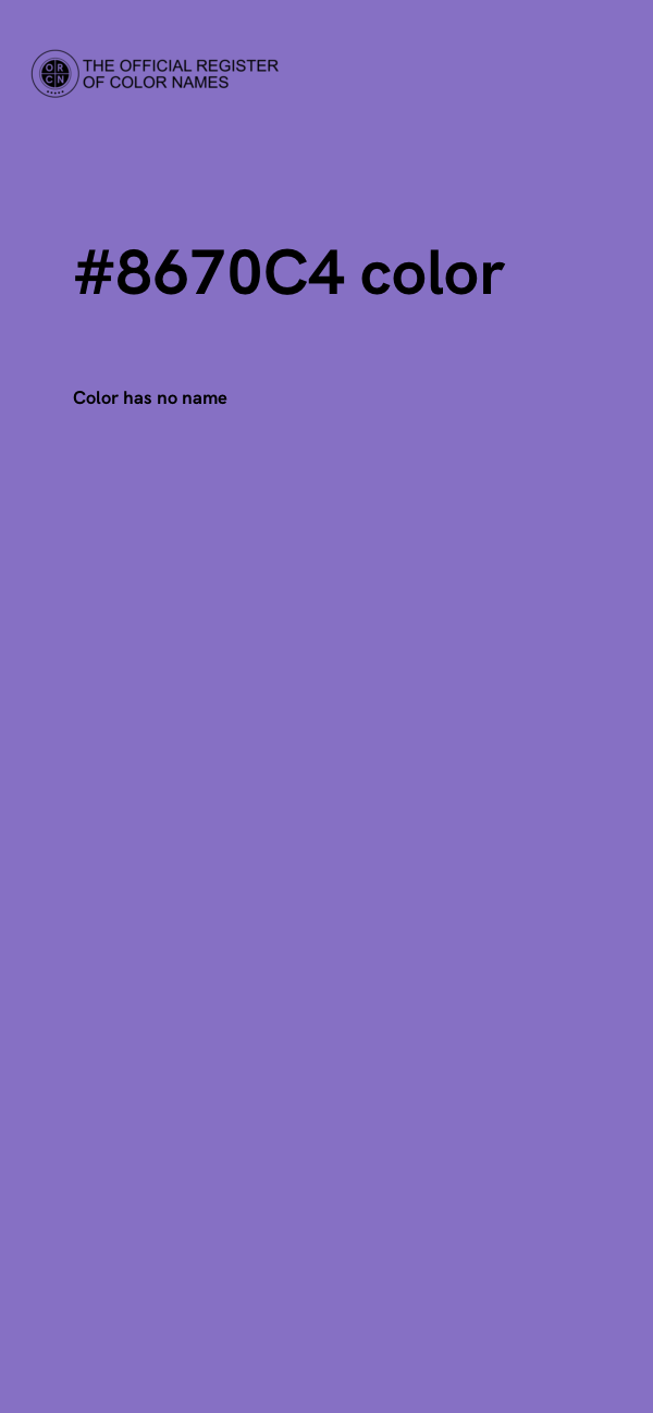#8670C4 color image