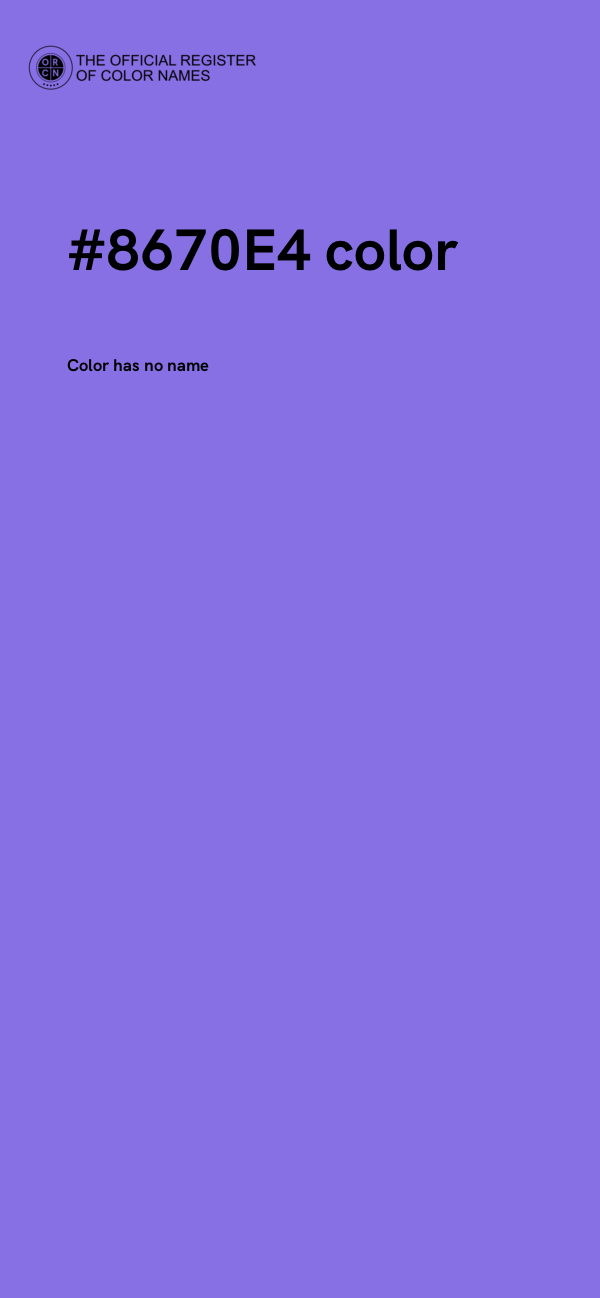 #8670E4 color image