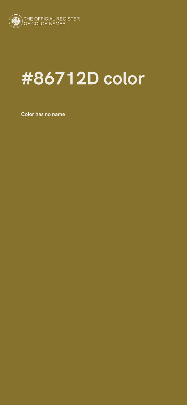 #86712D color image