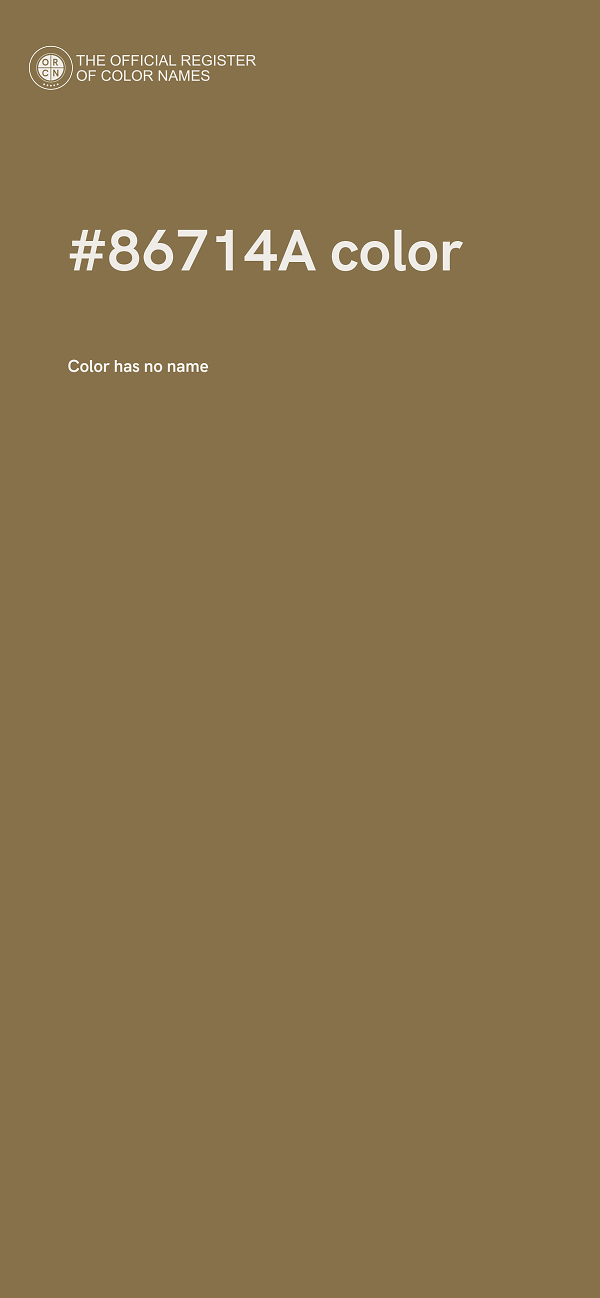 #86714A color image