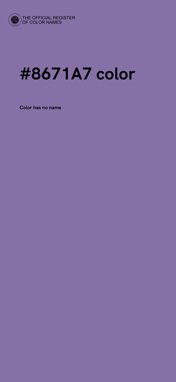 #8671A7 color image