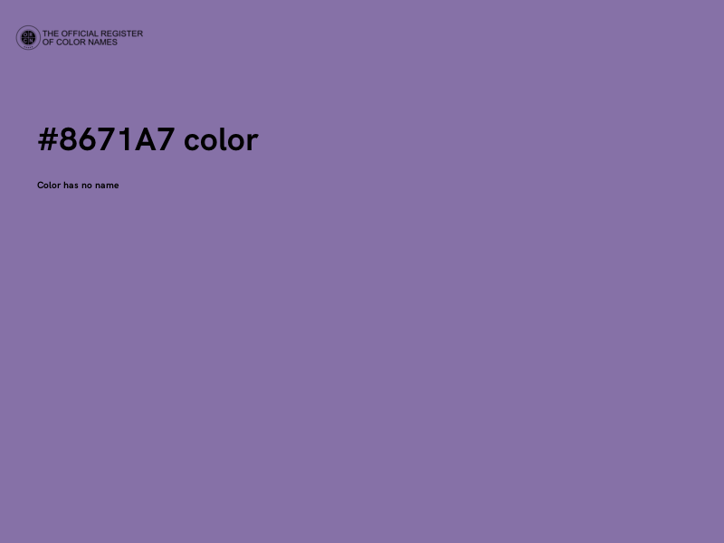 #8671A7 color image