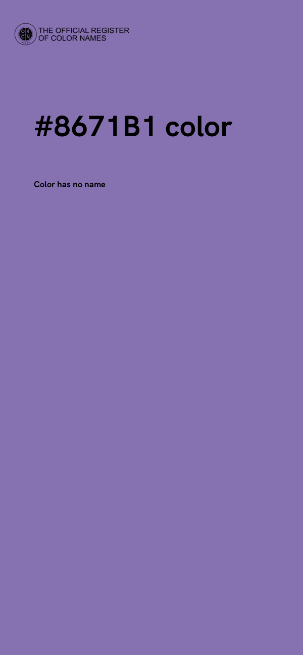 #8671B1 color image