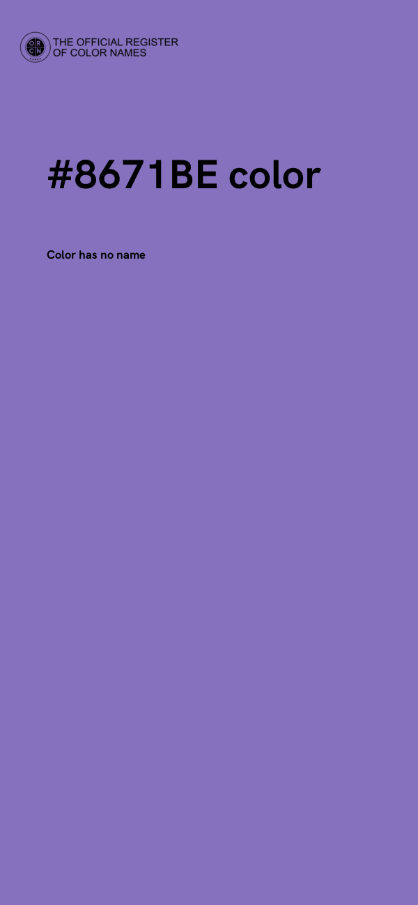 #8671BE color image