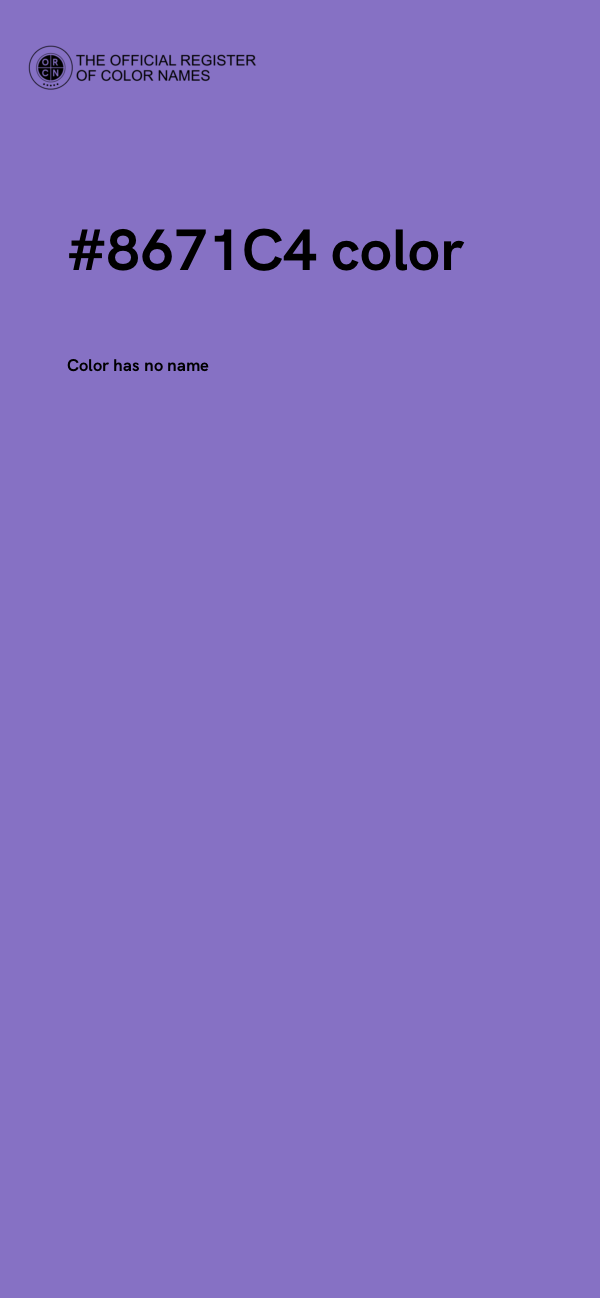 #8671C4 color image