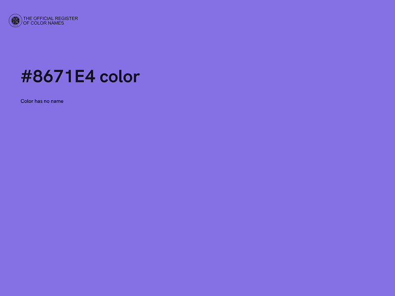 #8671E4 color image
