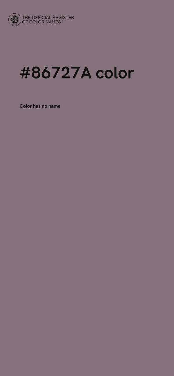 #86727A color image