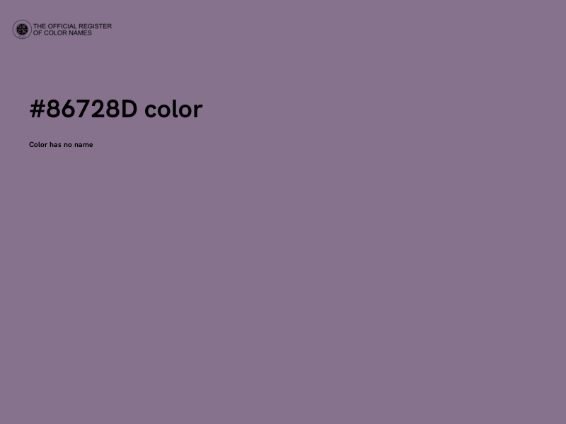 #86728D color image