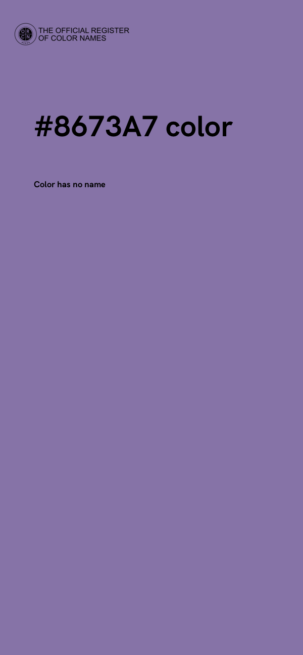 #8673A7 color image