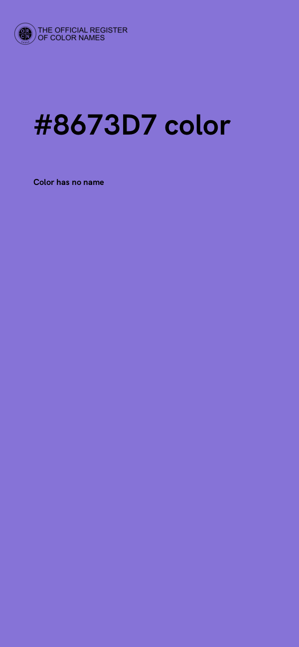 #8673D7 color image
