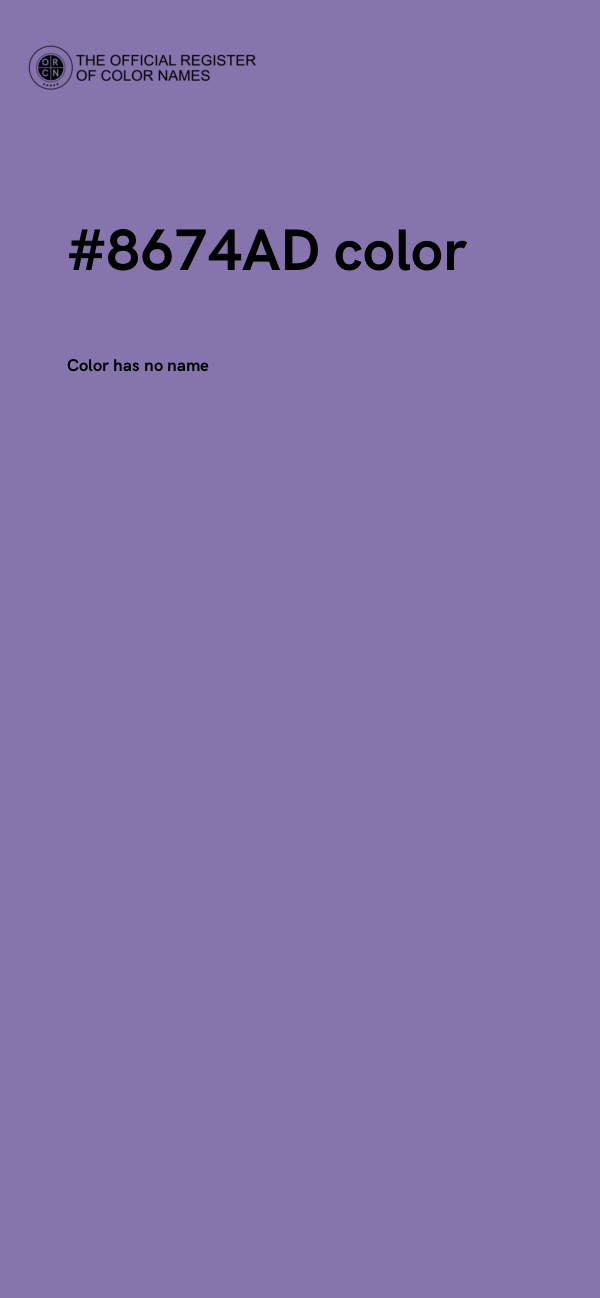 #8674AD color image