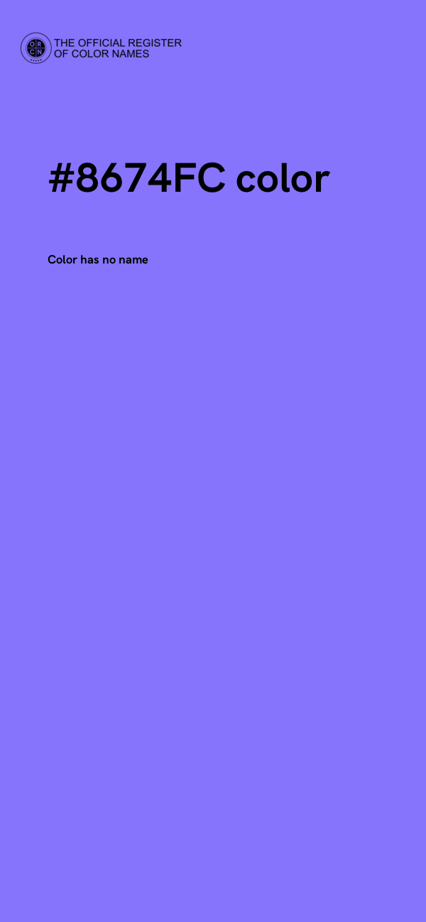 #8674FC color image