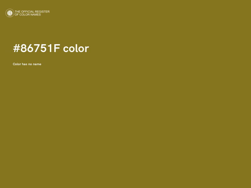 #86751F color image