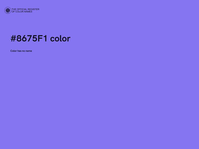 #8675F1 color image