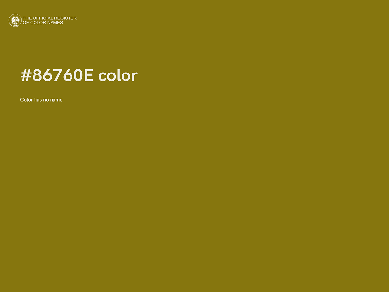 #86760E color image