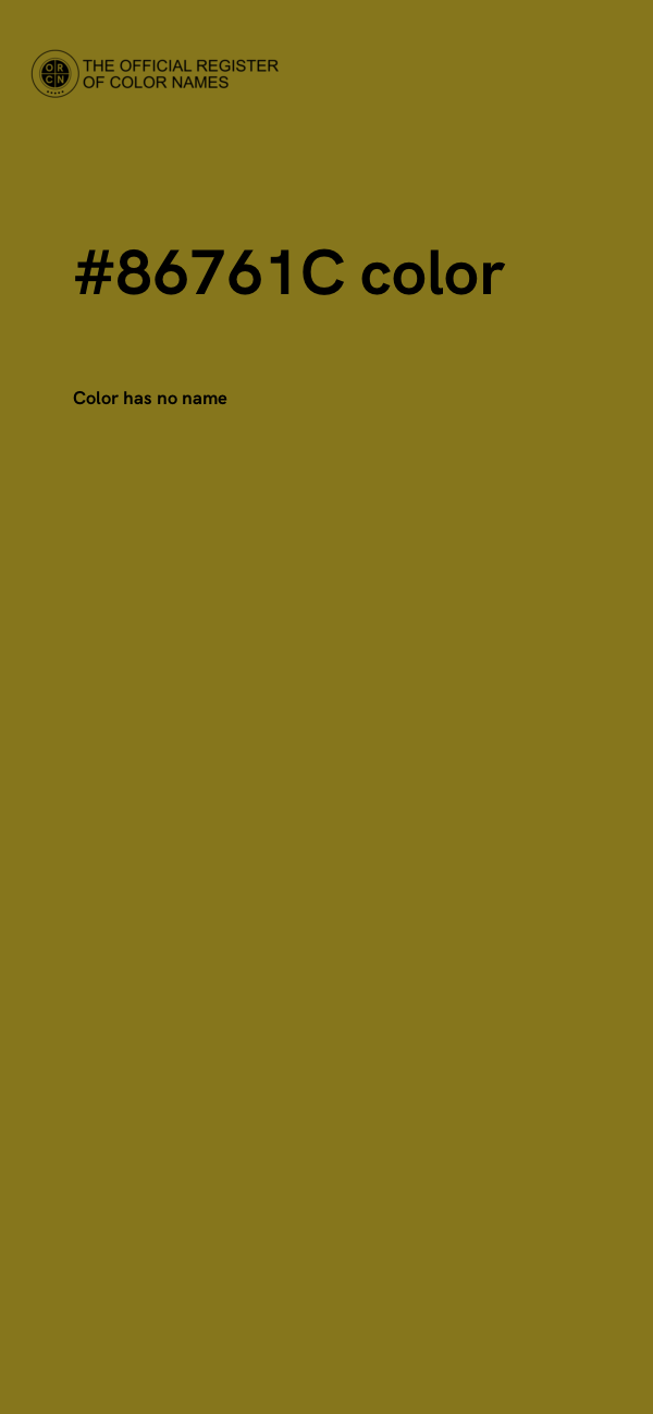 #86761C color image