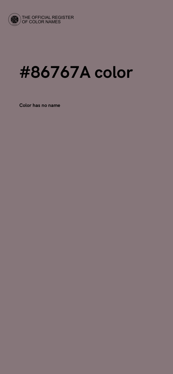 #86767A color image