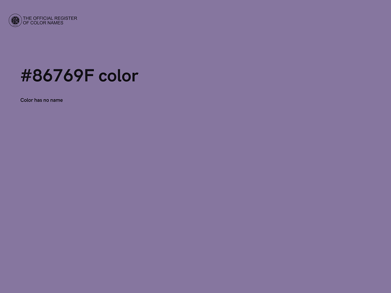 #86769F color image