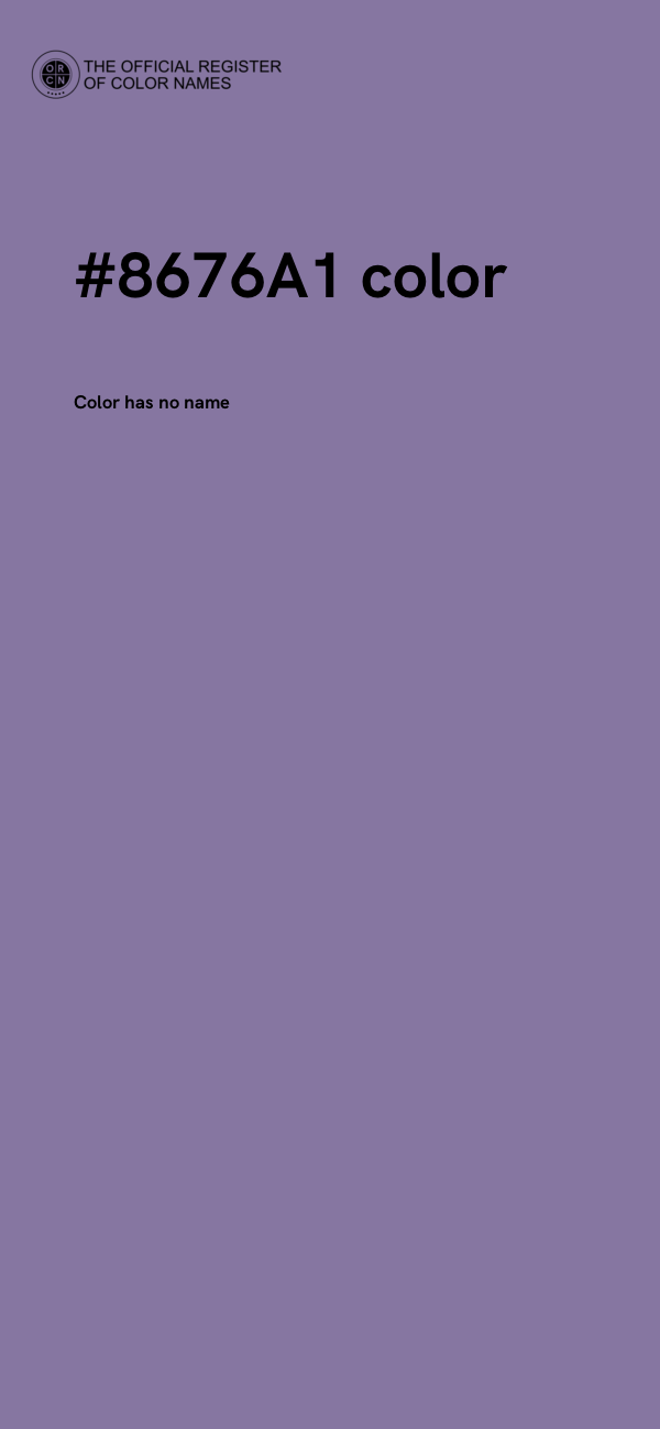 #8676A1 color image