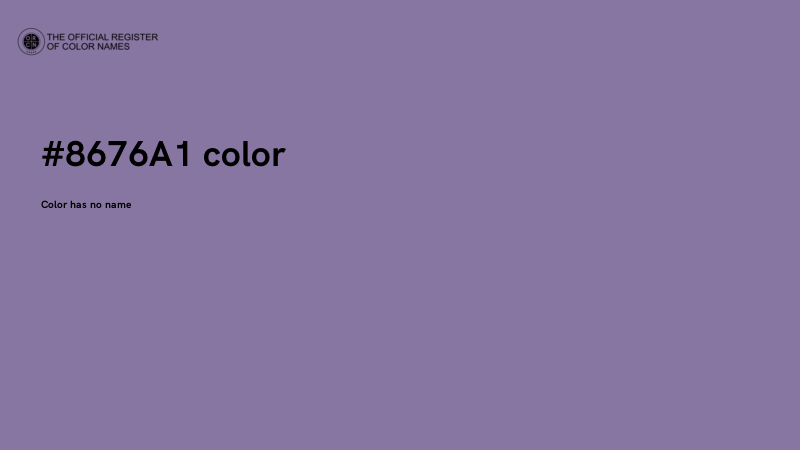 #8676A1 color image