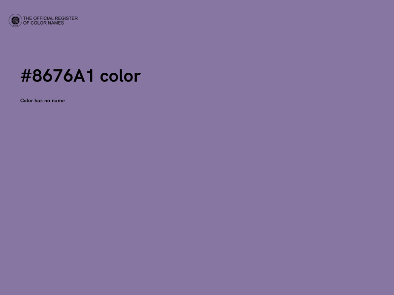 #8676A1 color image