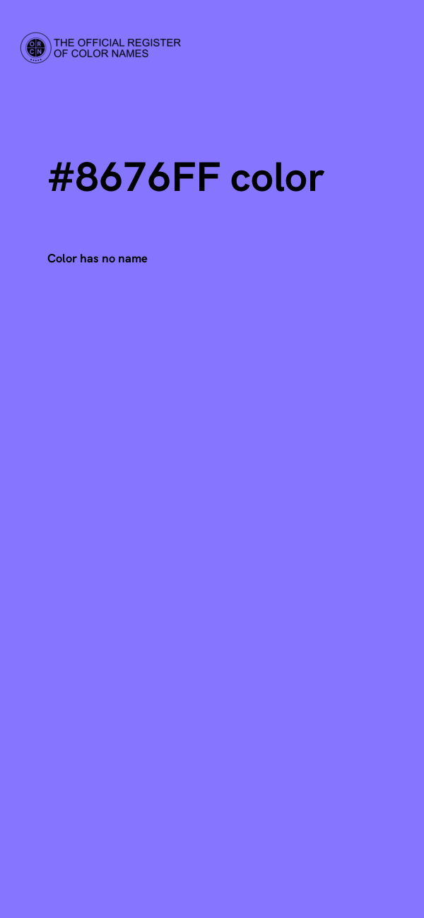 #8676FF color image