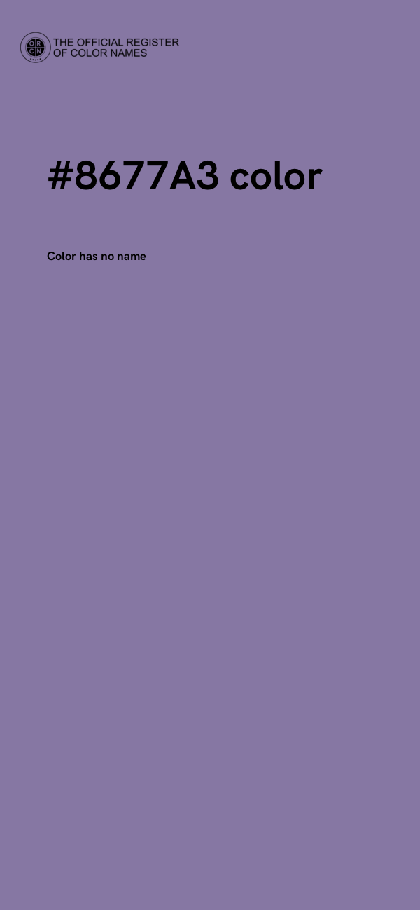 #8677A3 color image