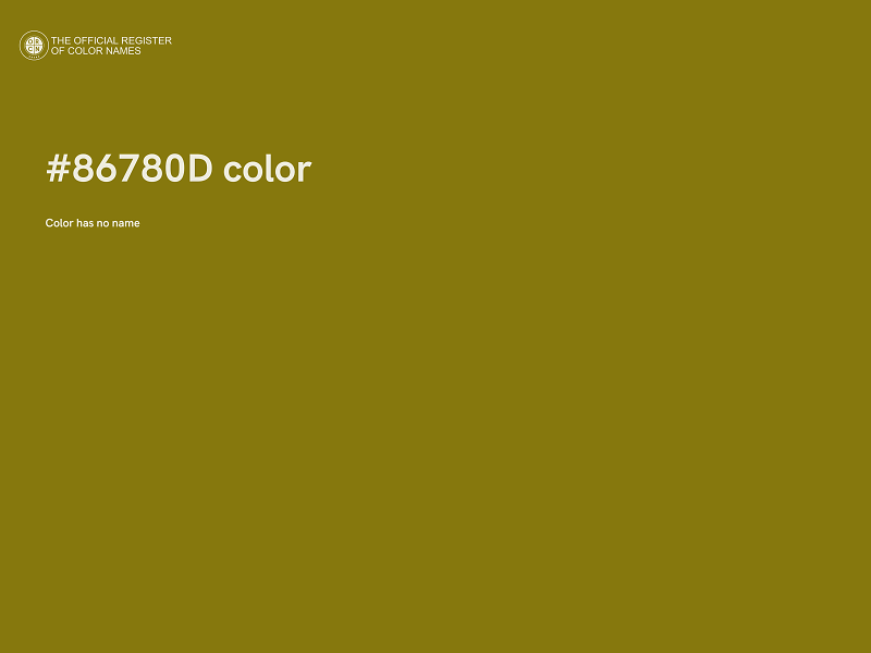 #86780D color image