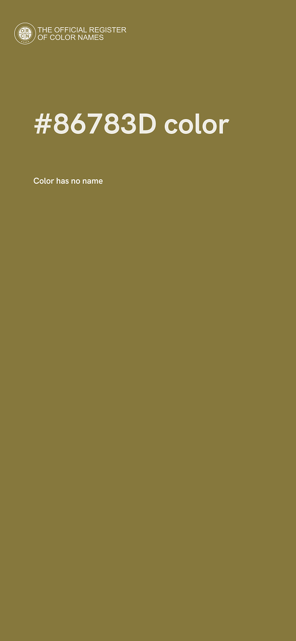 #86783D color image