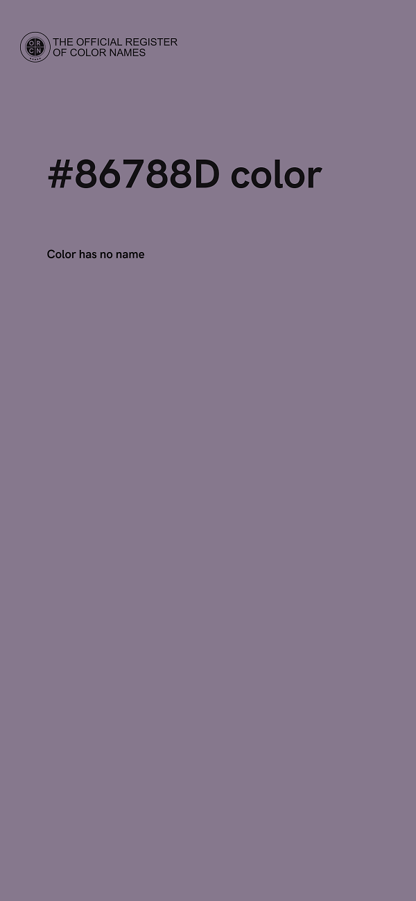 #86788D color image