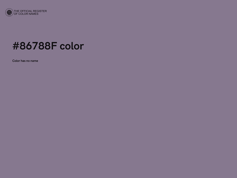 #86788F color image
