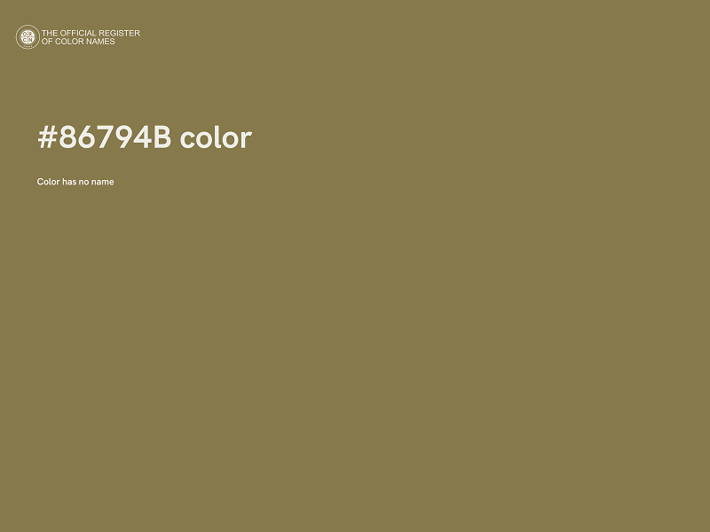 #86794B color image