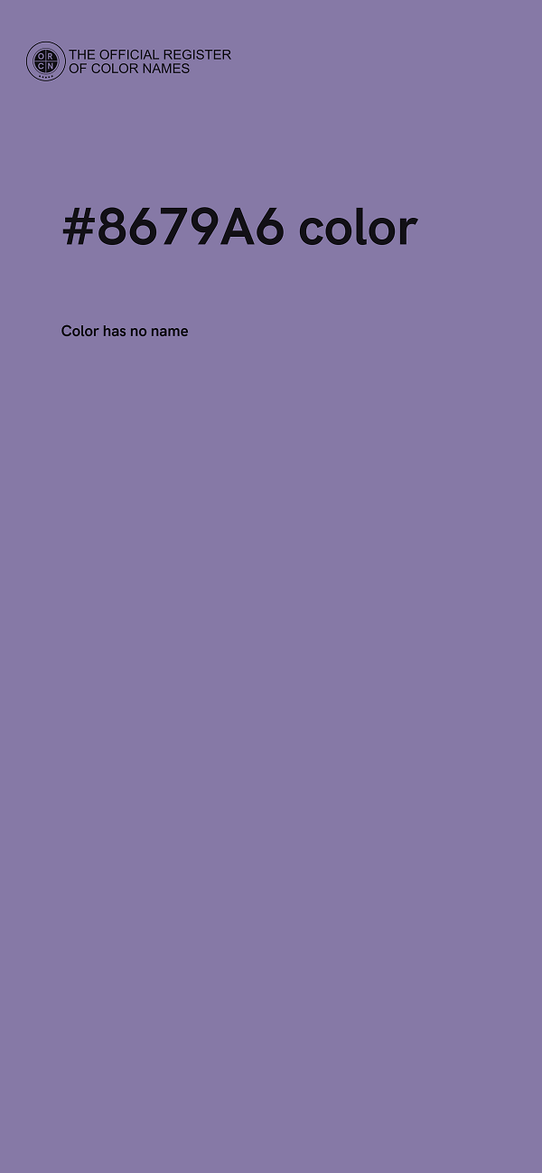 #8679A6 color image