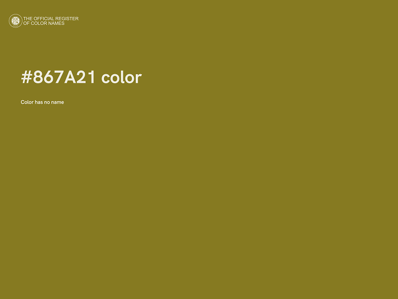 #867A21 color image