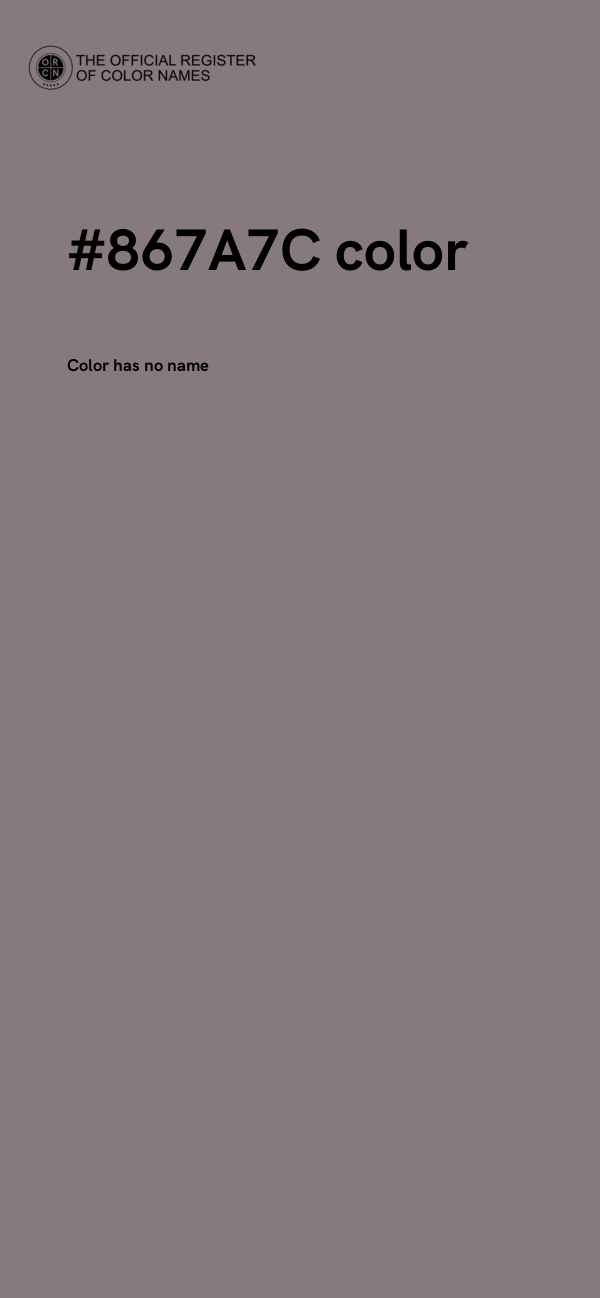 #867A7C color image