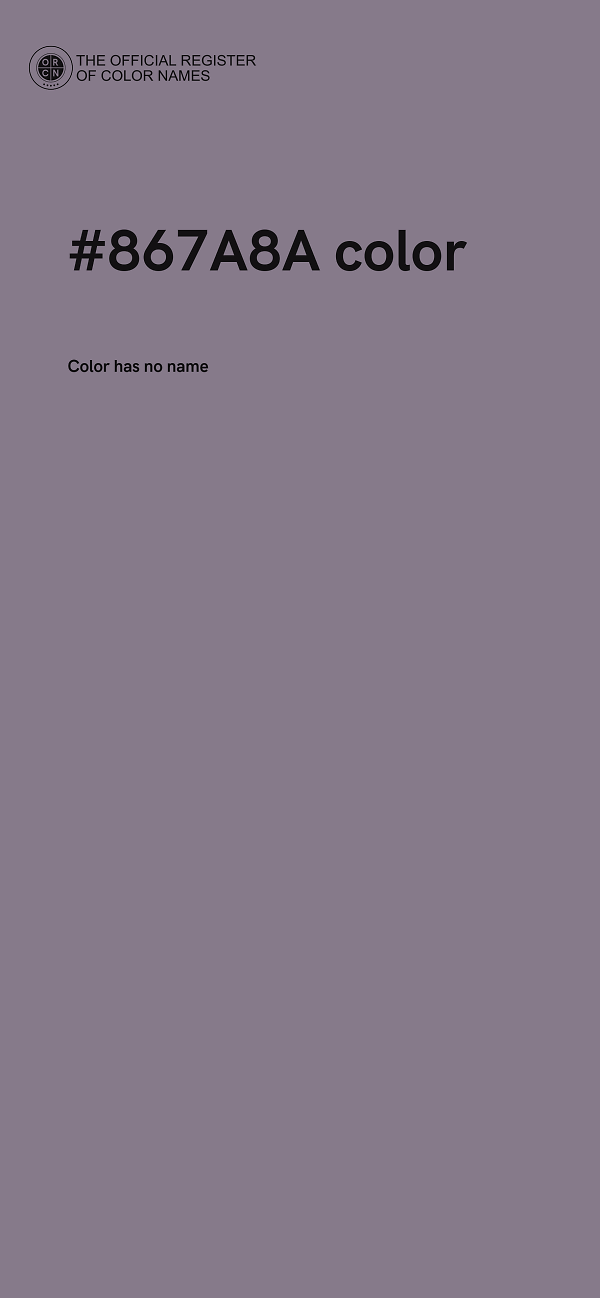 #867A8A color image