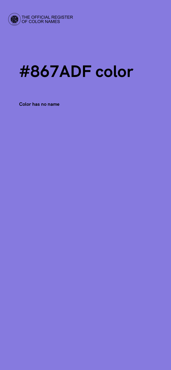 #867ADF color image